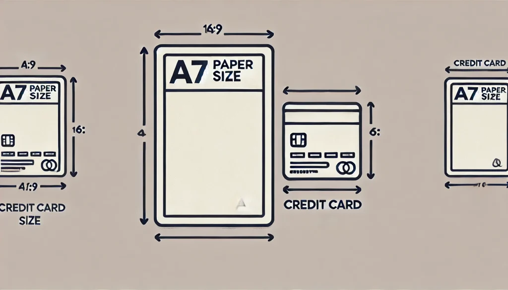 クレジットカードのサイズはA7？