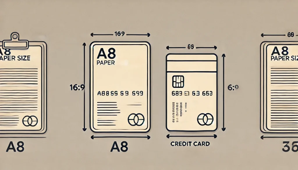 クレジットカードのサイズはA8？